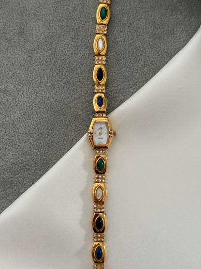 Vintage Semi Precious Gem Watch