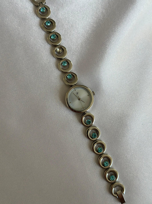 Vintage Blue Gem Watch