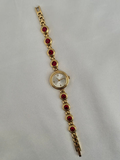 Vintage Ruby Gem Watch