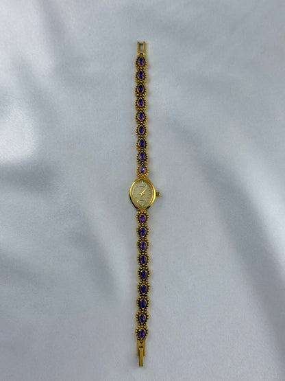 Rare Vintage Amethyst Gem Watch