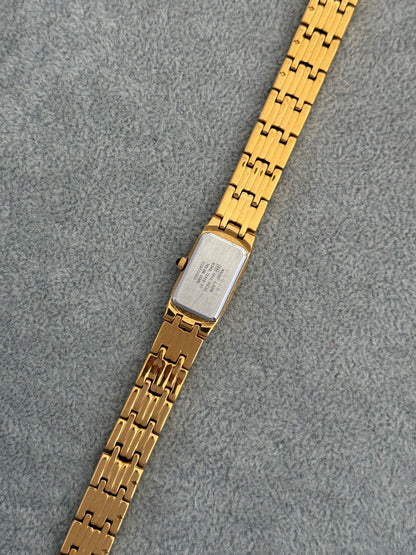 Rare New Old Stock 1990’s Diamond Bezel Seiko Watch, Pink Dial