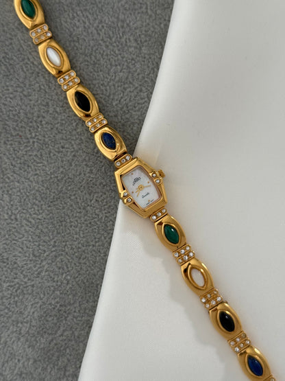 Vintage Semi Precious Gem Watch