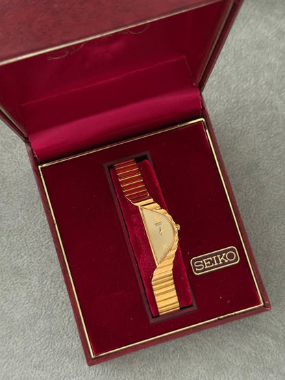 Rare Boxed Vintage Half Moon Seiko Watch