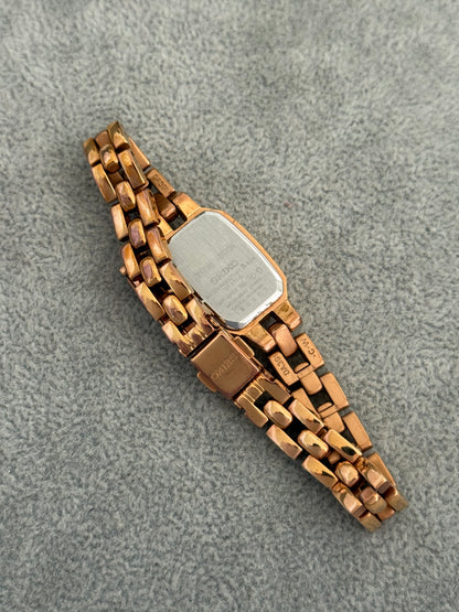 Very Rare & Boxed Special Edition Rose Gold Hearts Seiko Watch 1N01-0PD0