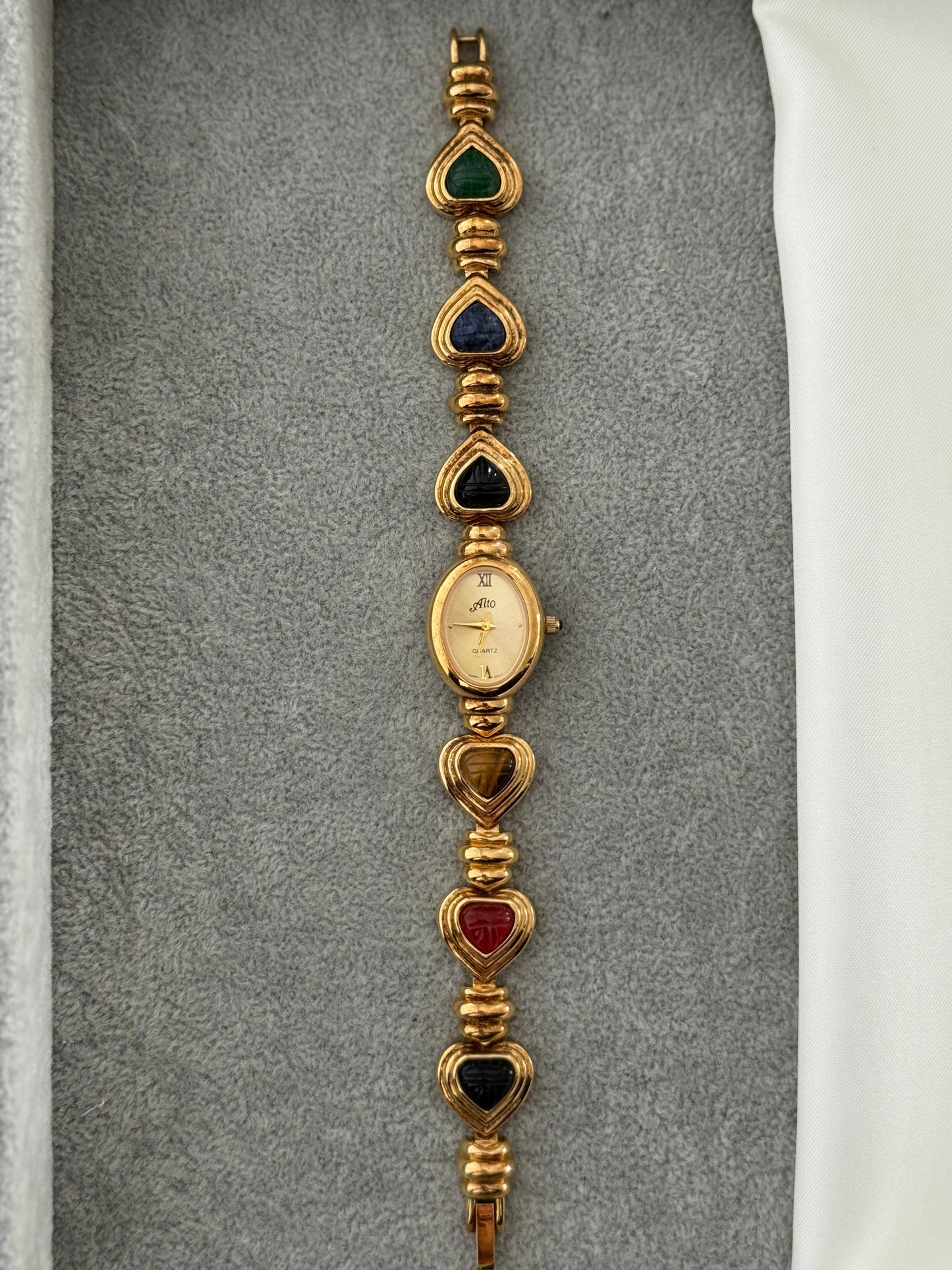 Vintage Heart Gem Watch
