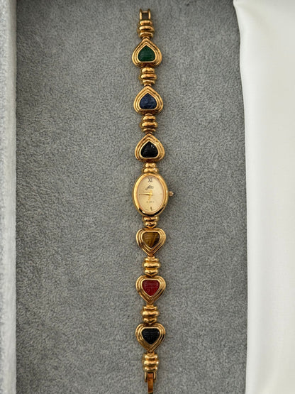 Vintage Heart Gem Watch