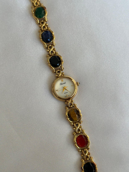 Vintage Semi Precious Stone Watch