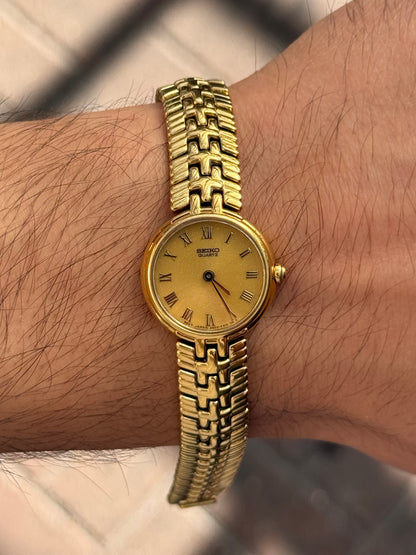 Rare September 1993 Champagne Dial Seiko Watch 4N00-F150