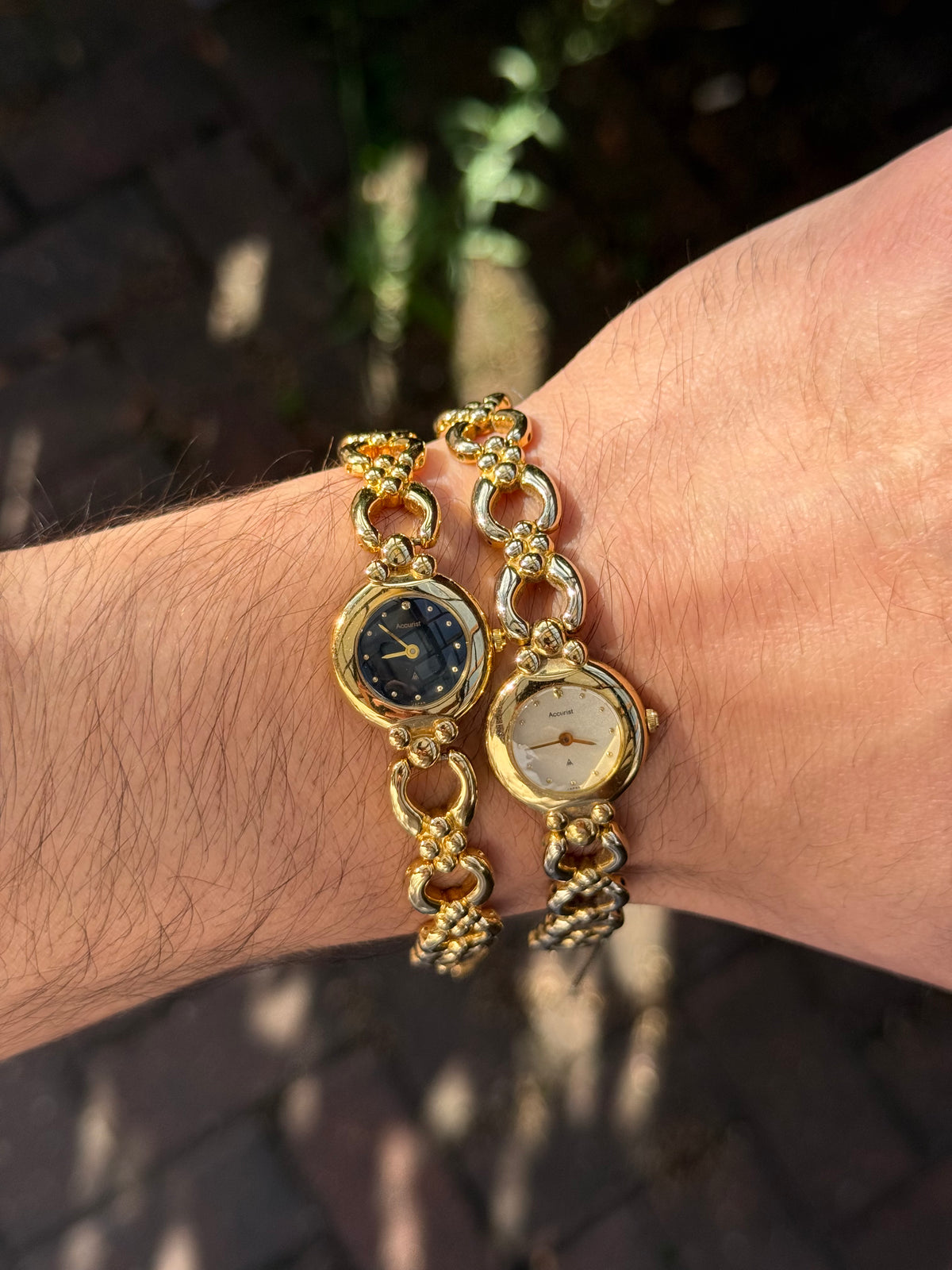 Matching Vintage Accurist Watch Set