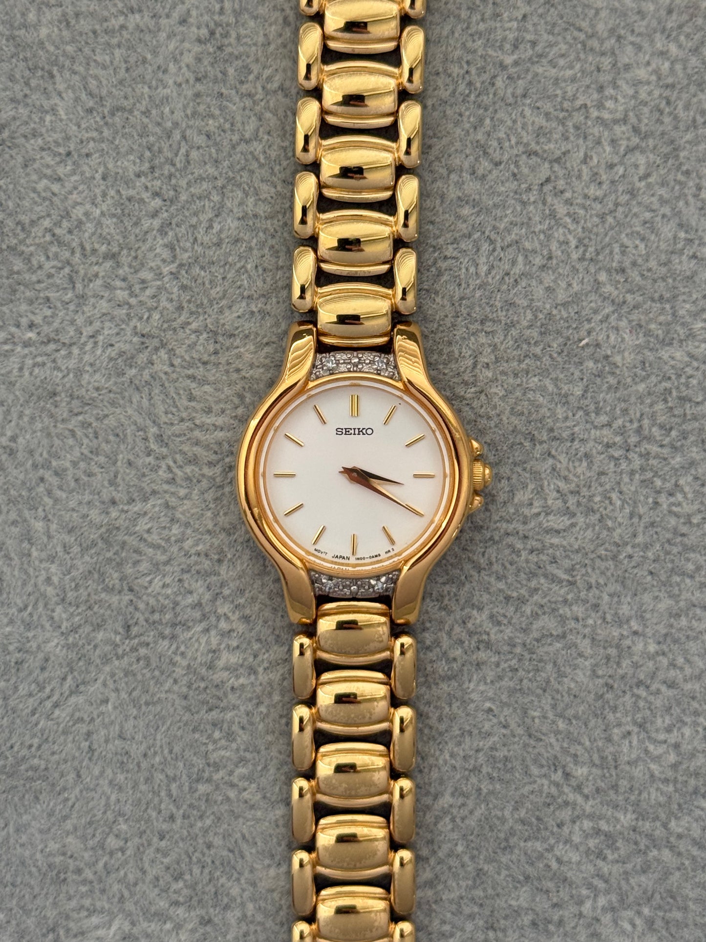 1990’s Diamond Bezel Seiko Watch 1N00-0AL0