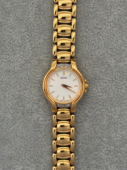 1990’s Diamond Bezel Seiko Watch 1N00-0AL0