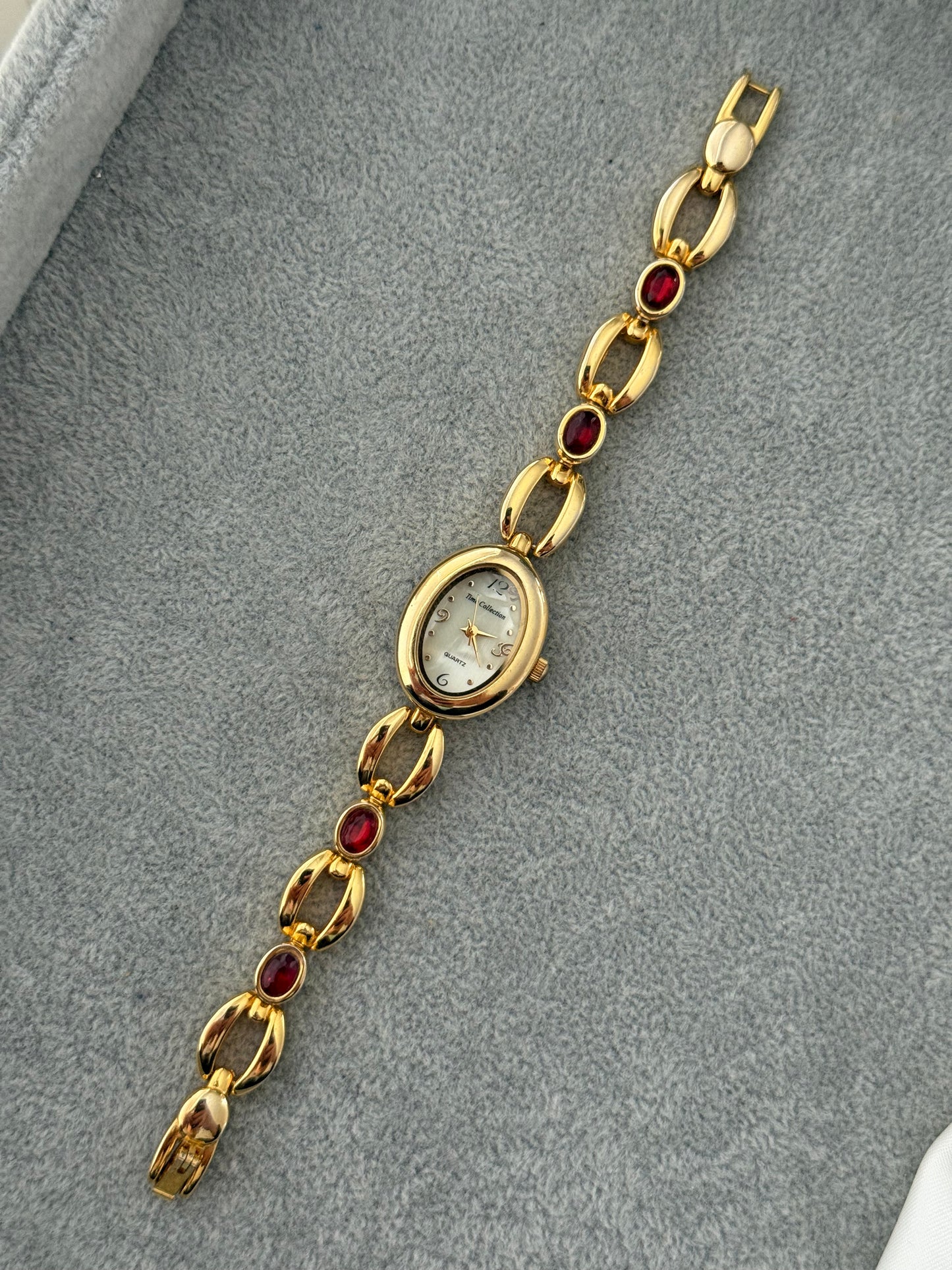 Vintage Ruby Gem Watch