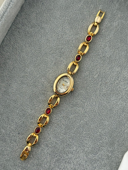 Vintage Ruby Gem Watch