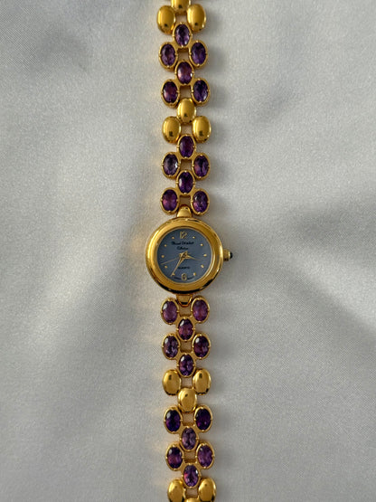 Vintage Amethyst Gem Watch