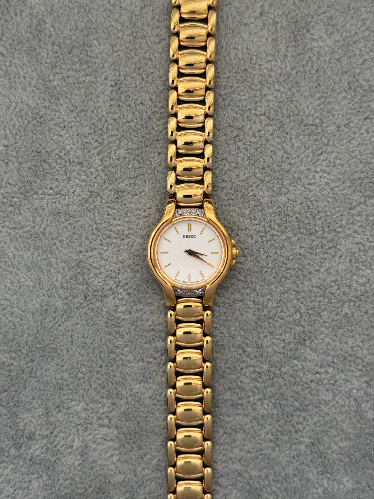 1990’s Diamond Bezel Seiko Watch 1N00-0AL0