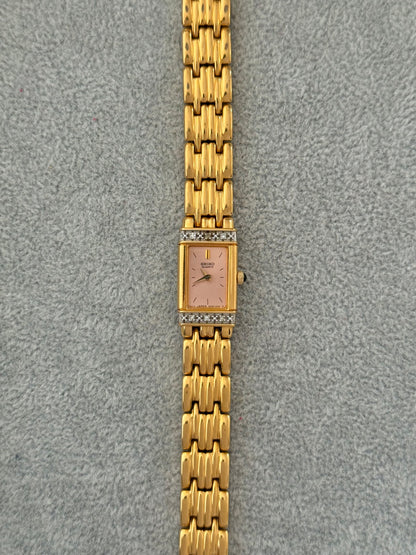Rare Vintage Pink Dial Seiko Watch