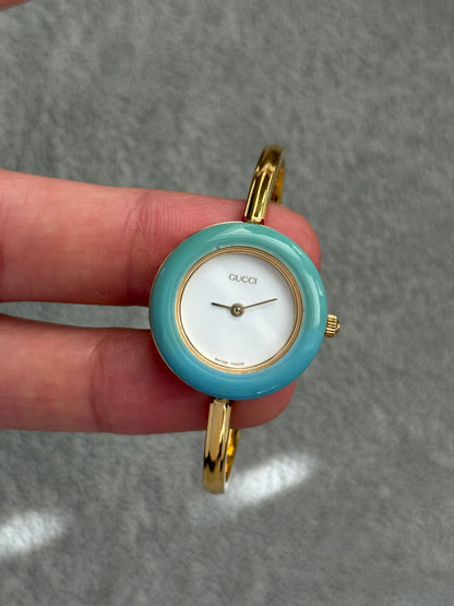 Vintage 1100L Gucci Watch with 12 Interchangeable Bezels