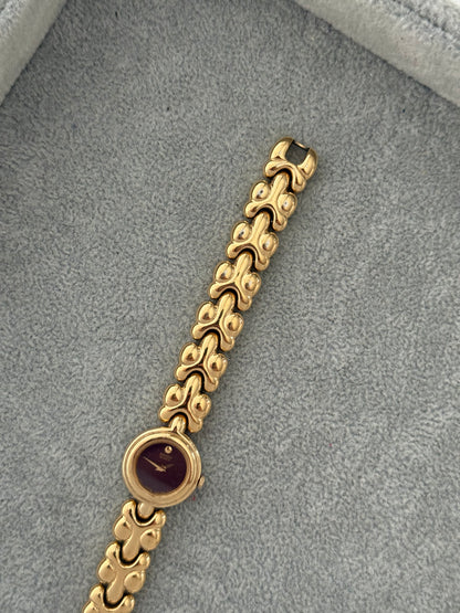 Vintage Burgundy Dial Seiko Watch