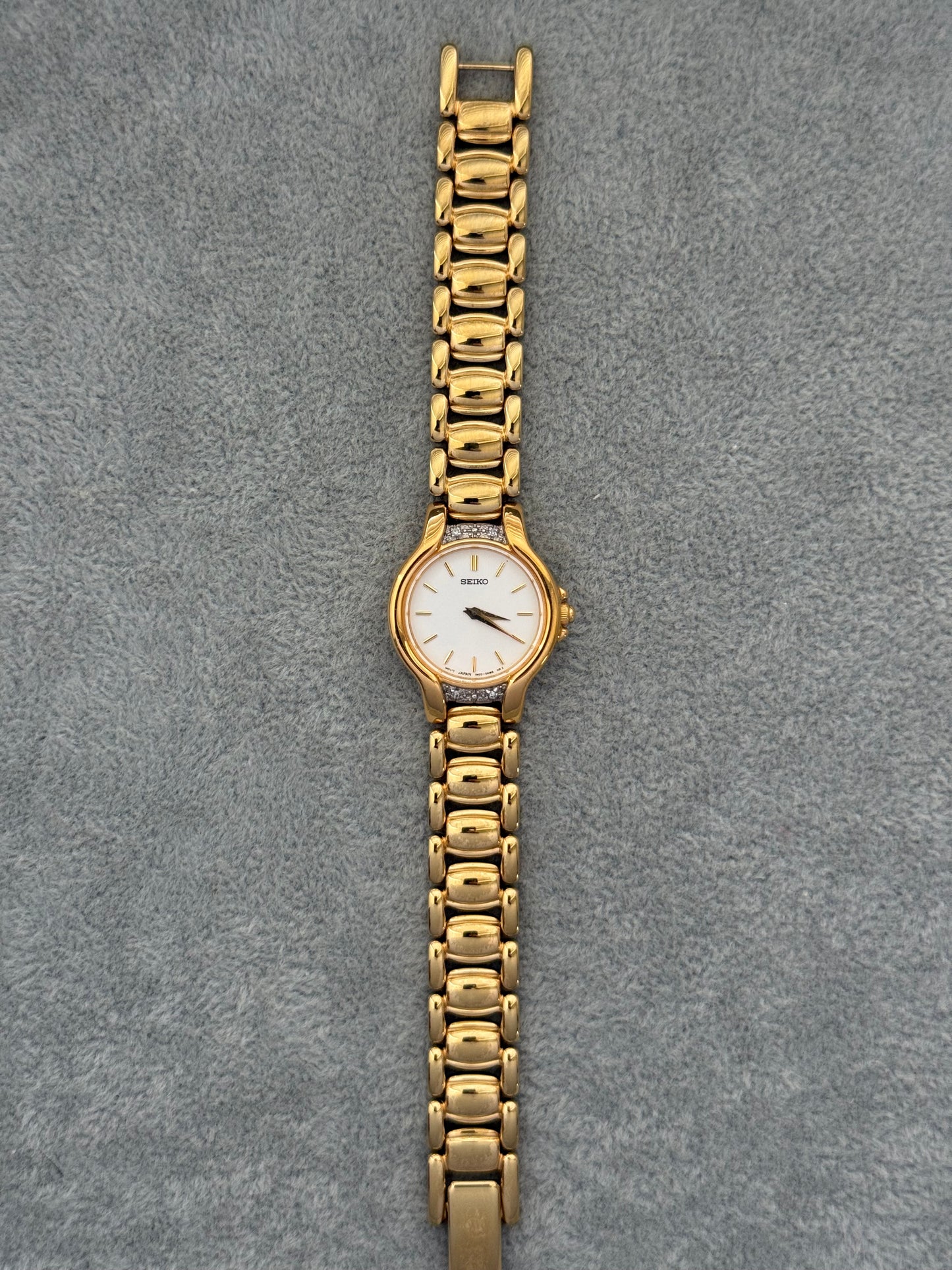 1990’s Diamond Bezel Seiko Watch 1N00-0AL0