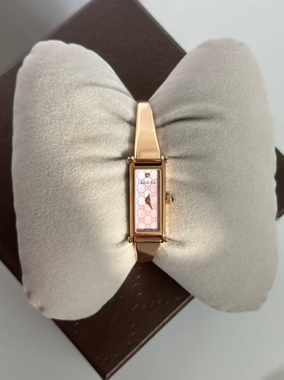 Rare Rose Gold 1500L Gucci Watch