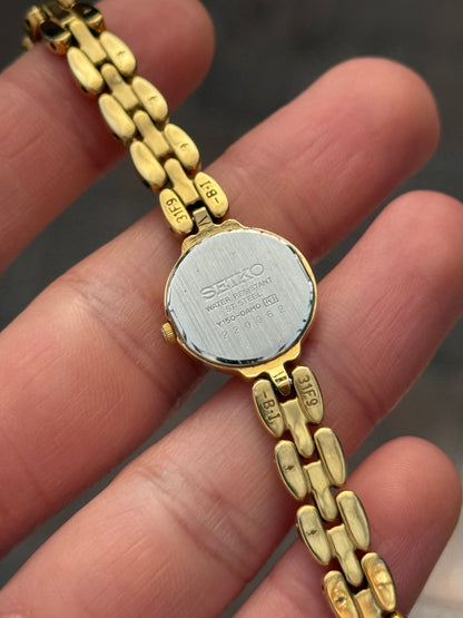 Dainty February 1992 Gold Seiko Watch Y150-0AH0