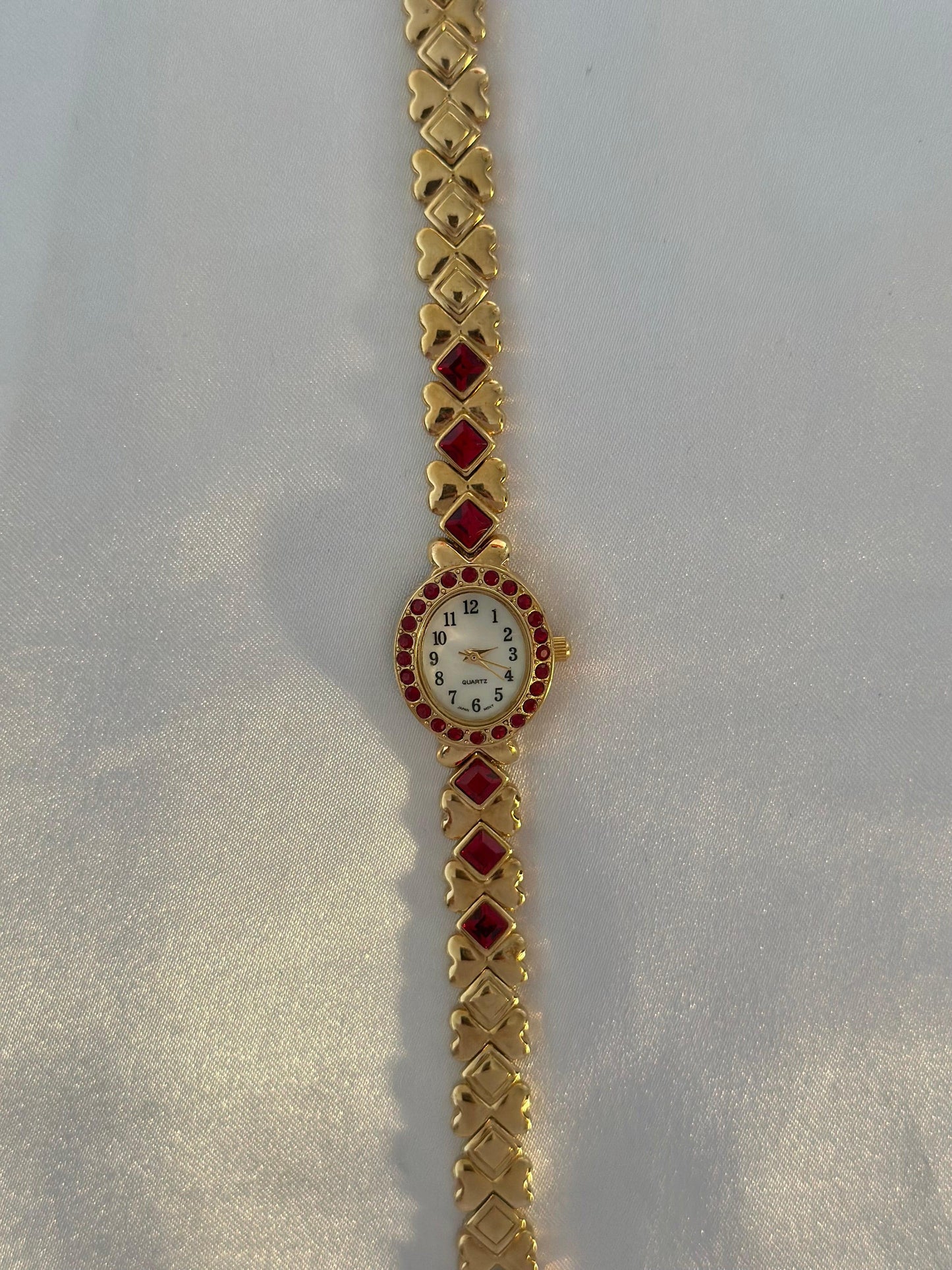 Vintage Ruby Gem Watch