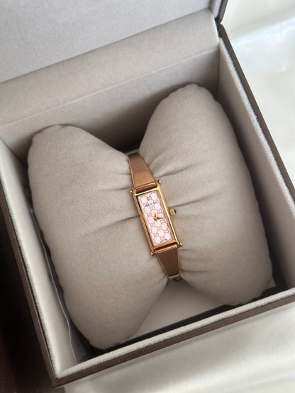 Rare Rose Gold 1500L Gucci Watch