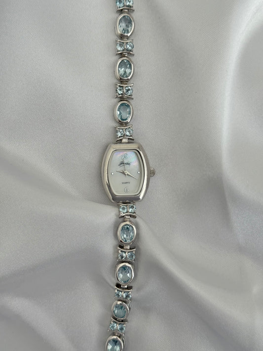 Vintage Blue Gem Watch