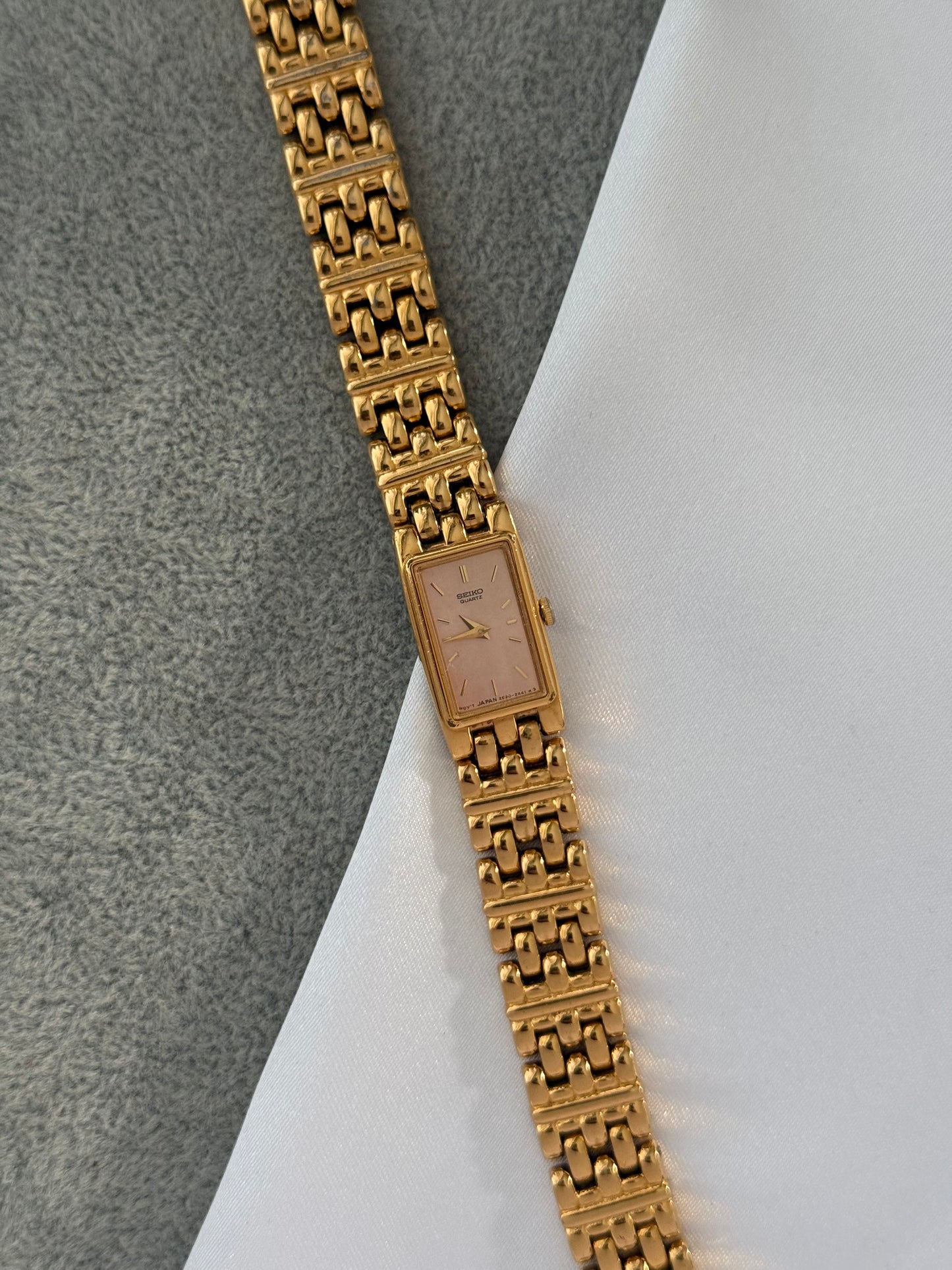 Vintage Pink Dial Seiko Watch