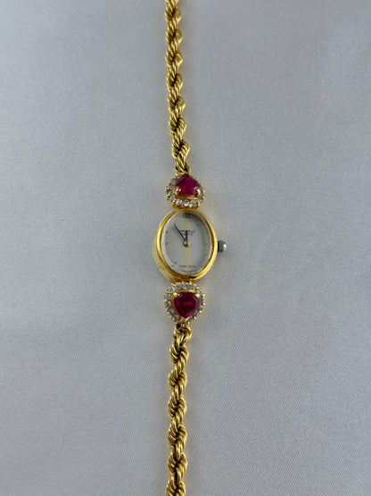 Rare Ruby Adorned Vintage Watch