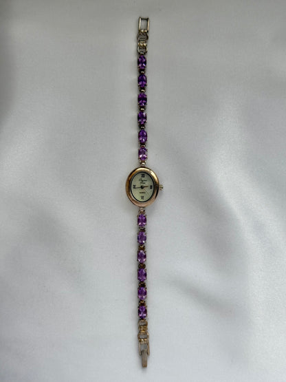 Vintage Purple Gem Watch