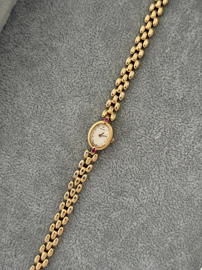 NW Rare Vintage Ruby Stone Seiko