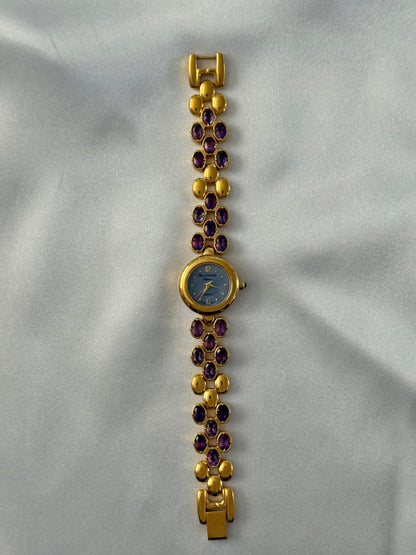 Vintage Amethyst Gem Watch