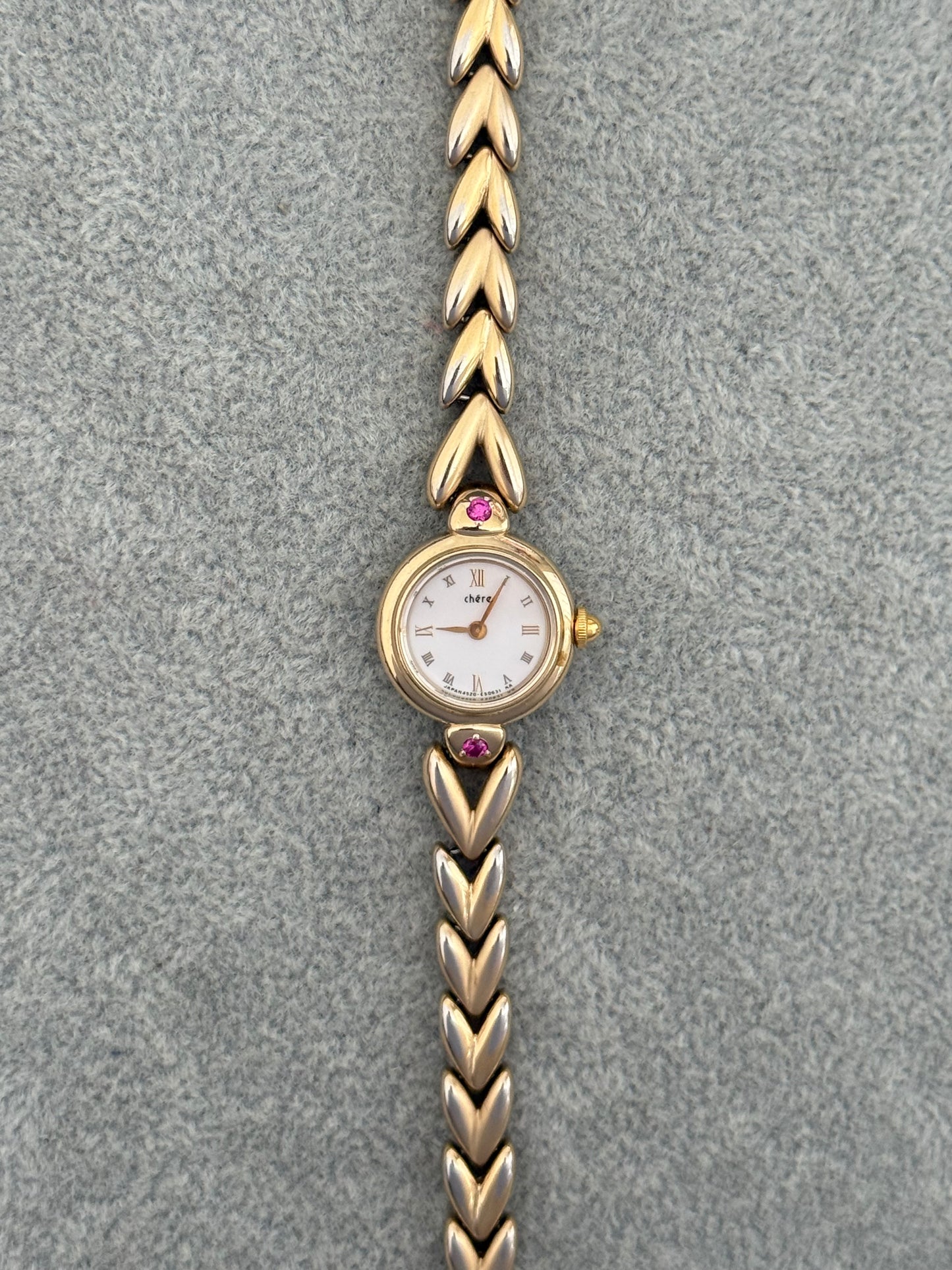 Rare Vintage Citizen Chere Ruby Gem Watch