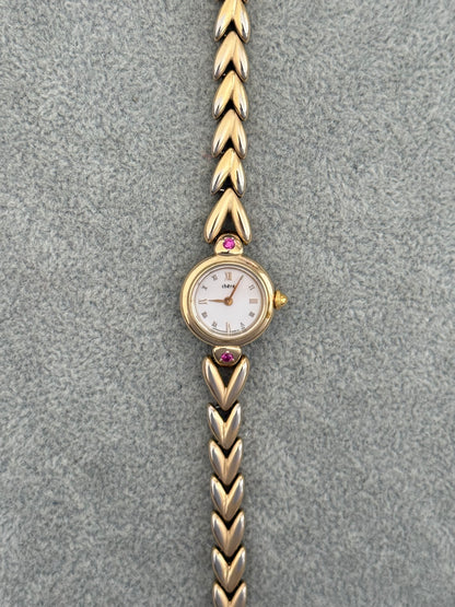 Rare Vintage Citizen Chere Ruby Gem Watch