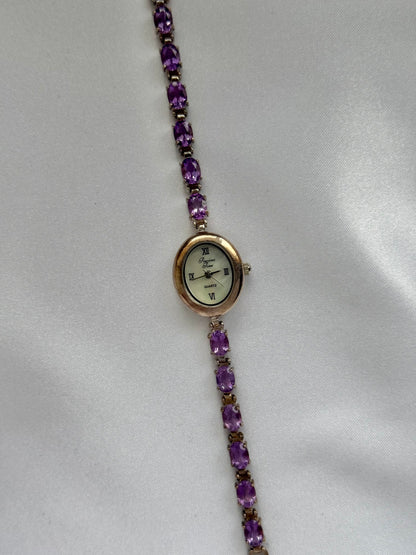 Vintage Purple Gem Watch