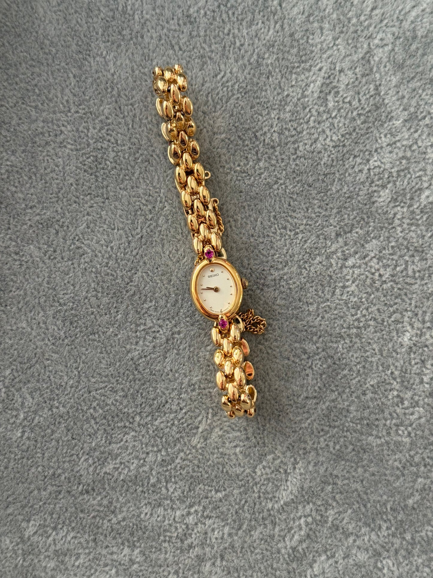 Rare Vintage Ruby Gem Seiko Watch