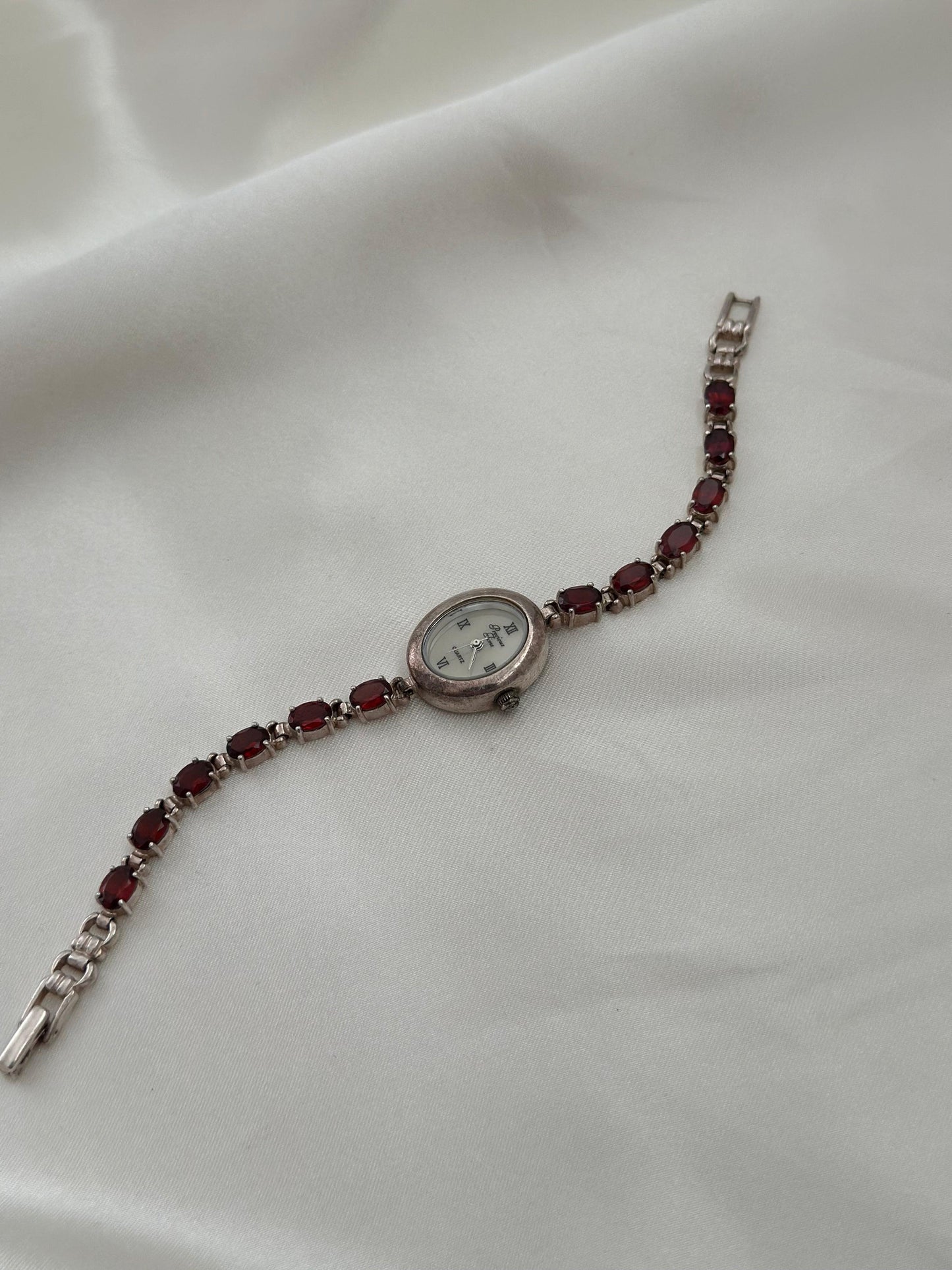 Vintage Red Gem Watch