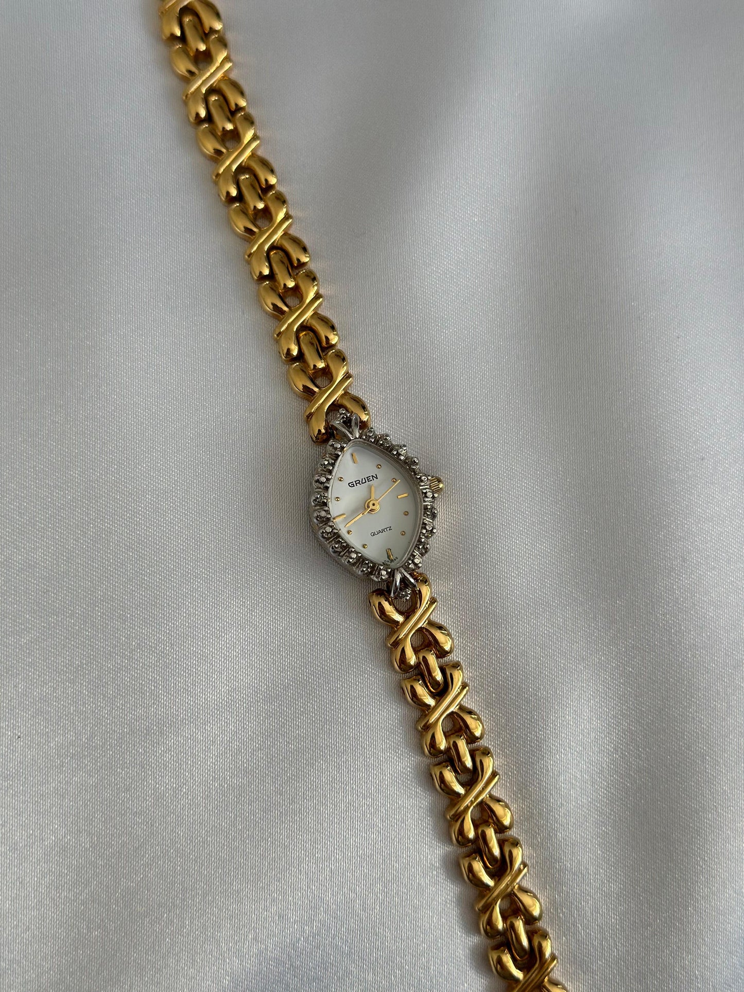 Vintage Diamond Bezel Gruen Watch - Sells for $495+