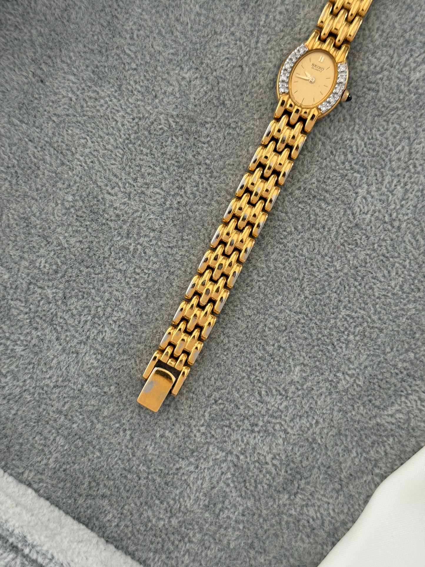 Rare Vintage Seiko Diamond Bezel Watch