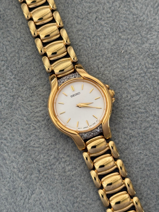 1990’s Diamond Bezel Seiko Watch 1N00-0AL0