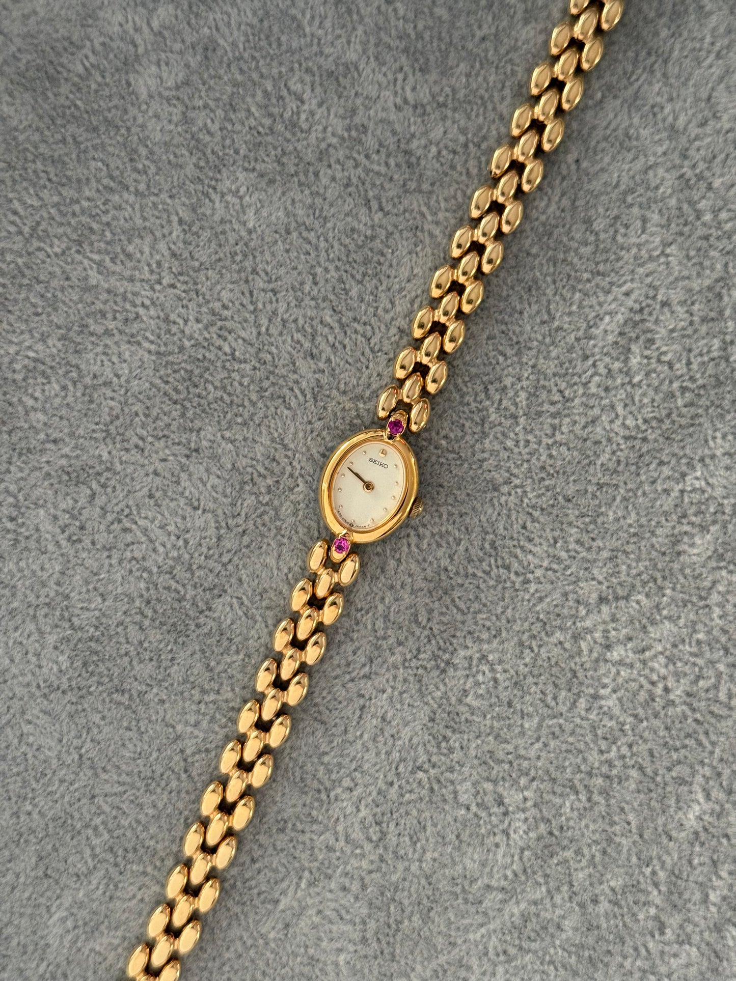 Rare Vintage Ruby Gem Seiko Watch