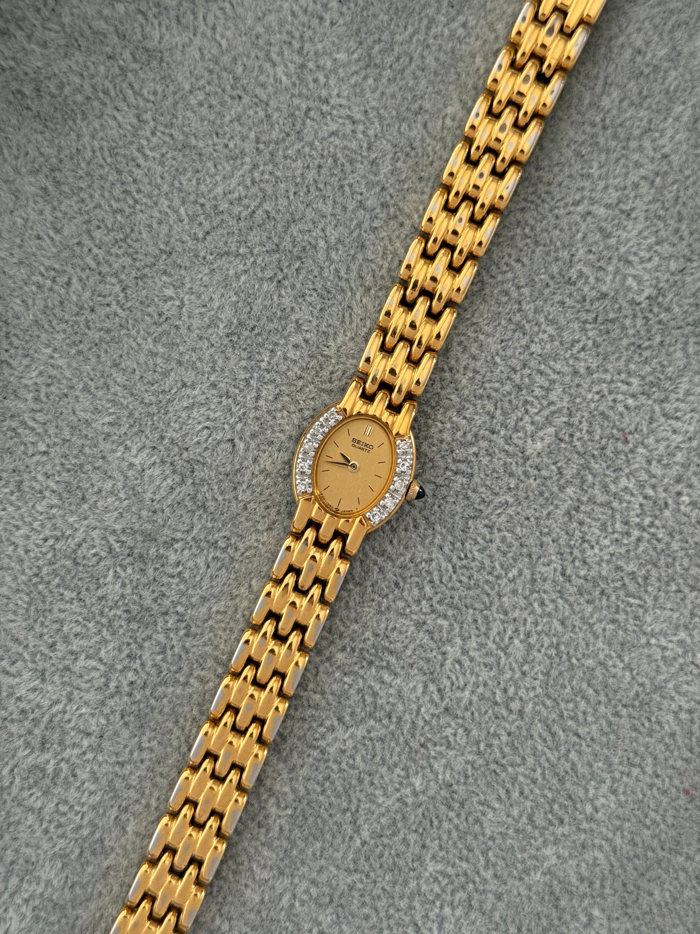 Rare Vintage Seiko Diamond Bezel Watch