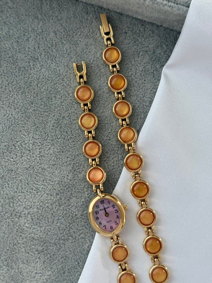 Vintage Amber Gem Watch