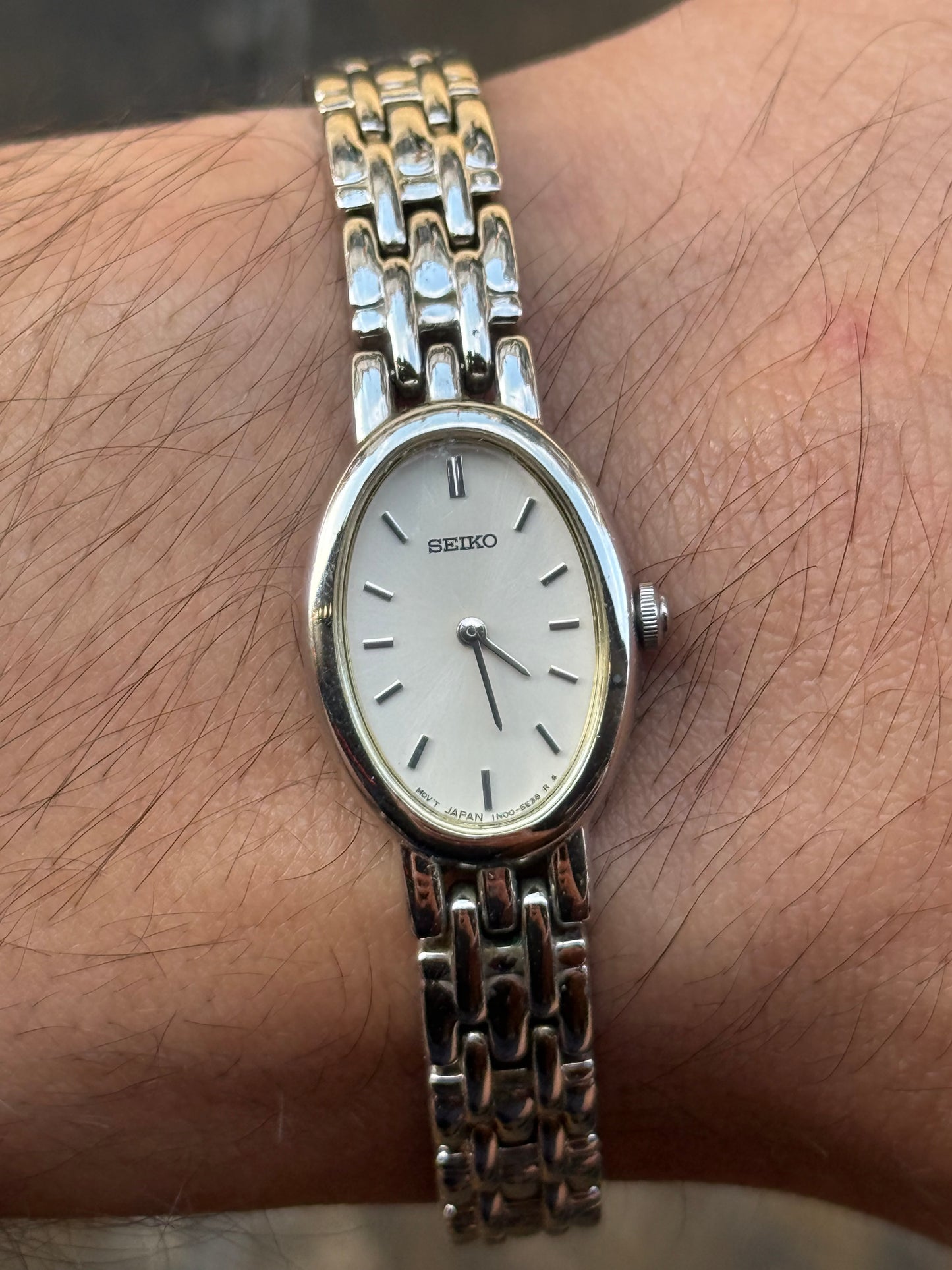 Vintage 1991 Silver Seiko Watch 1N00-6M90