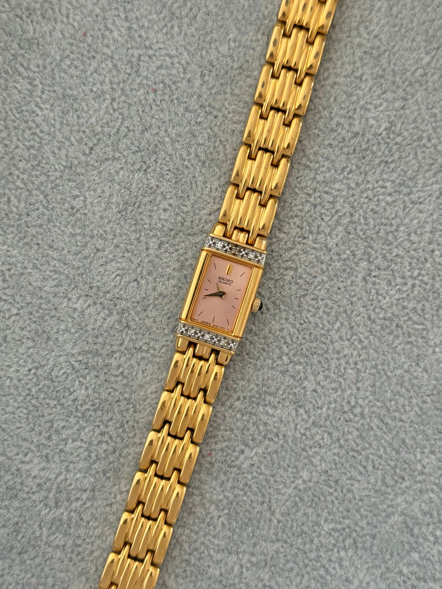 Rare Vintage Pink Dial Seiko Watch