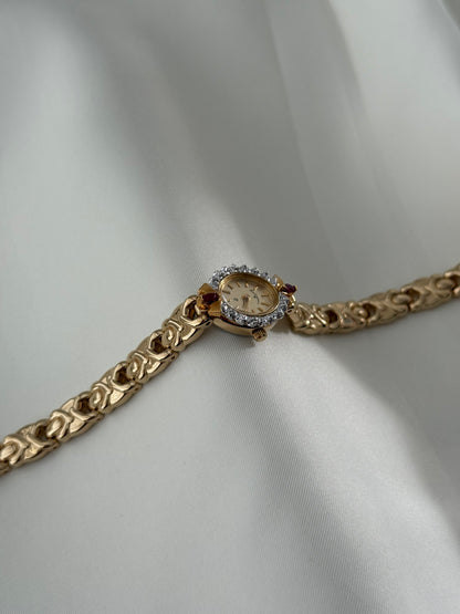 Pristine 1990’s Genuine Ruby Watch