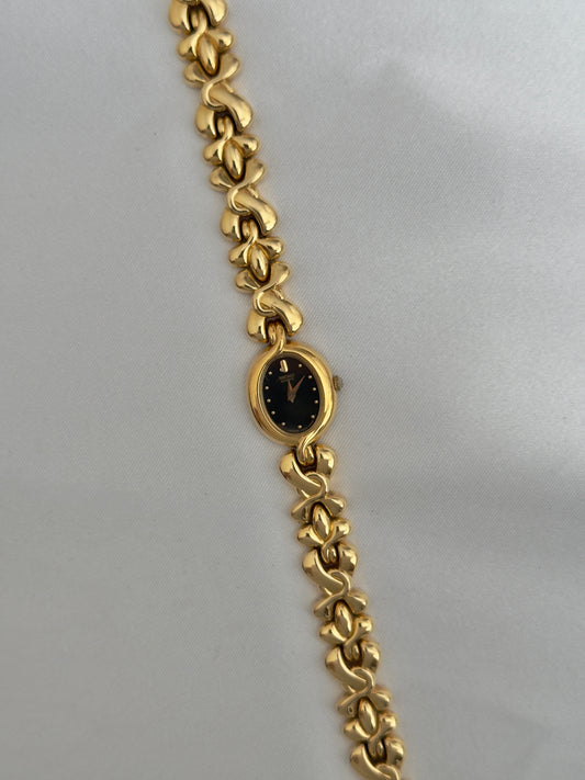 Vintage Black Dial Seiko Watch