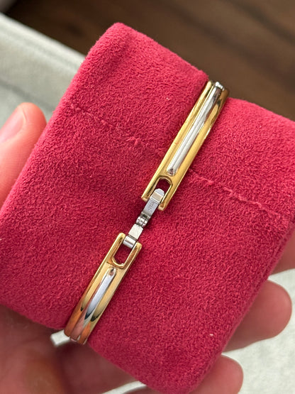 Vintage 1988 Two-Tone Gem Seiko Watch 1E20-6230