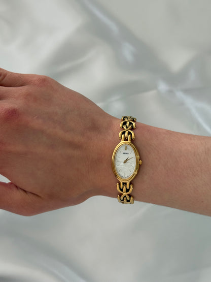 Vintage Mother Of Pearl Seiko Watch